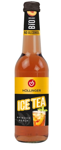 DRINK BEZALKOHOLOWY ICE TEA PEACH BIO 330 ml - HOLLINGER HOLLINGER (soki, nektary, napoje, syropy)