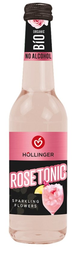 DRINK MUSUJĄCY BEZALKOHOLOWY ROSE TONIC BIO 330 ml - HOLLINGER HOLLINGER (soki, nektary, napoje, syropy)