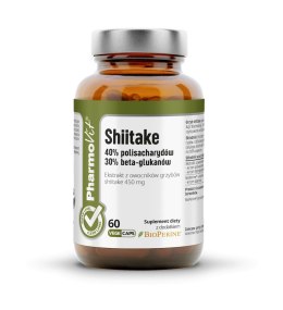 GRZYBY SHIITAKE EKSTRAKT (450 mg) BEZGLUTENOWY 60 KAPSUŁEK - PHARMOVIT (CLEAN LABEL) PHARMOVIT (suplementy diety)