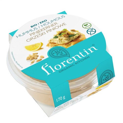 HUMMUS Z ORZESZKAMI PINIOWYMI BEZGLUTENOWY BIO 170 g - FLORENTIN FLORENTIN (hummusy, falafel, pita)