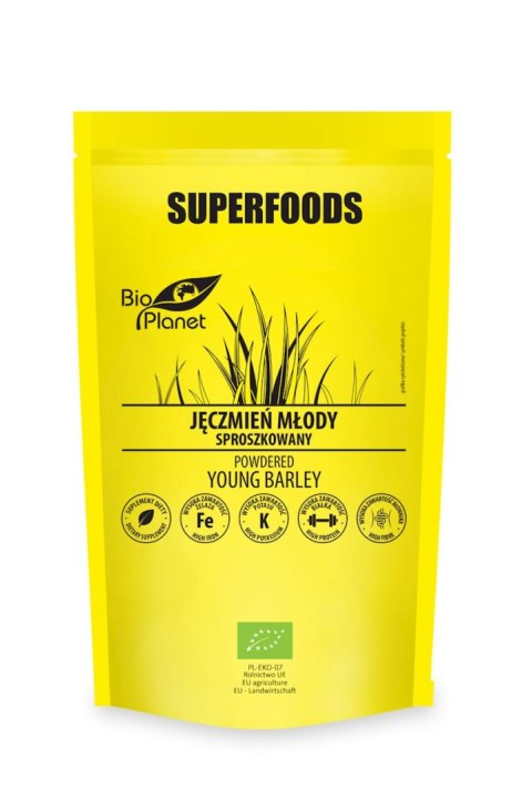 JĘCZMIEŃ MŁODY SPROSZKOWANY BIO 100 g - BIO PLANET BIO PLANET - seria SUPERFOODS