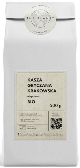 KASZA GRYCZANA KRAKOWSKA NIEPALONA BIO 500 g - THE PLANET THE PLANET (Zakupy przyjazne Ziemi)