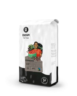 KAWA ZIARNISTA ARABICA/ROBUSTA ESPRESSO BIO 1 kg - OXFAM OXFAM FAIR TRADE (FT) (kawy i inne produkty FT)