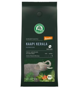 KAWA ZIARNISTA ARABICA/ROBUSTA KAAPI KERALA ESPRESSO DEMETER BIO 250 g - LEBENSBAUM LEBENSBAUM (przyprawy, herbaty, kawy)