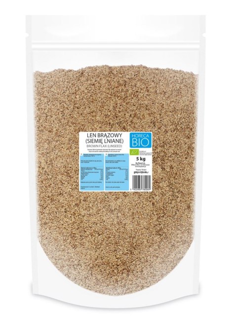 LEN BRĄZOWY (SIEMIĘ LNIANE) BIO 5 kg - HORECA (BIO PLANET) HORECA BIO - pozostałe