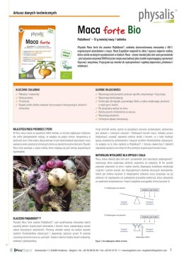 MACA FORTE BIO 30 TABLETEK - PHYSALIS PHYSALIS (olejki eteryczne, suplementy)