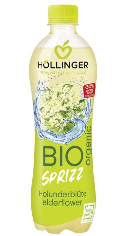 NAPÓJ GAZOWANY O SMAKU KWIATÓW CZARNEGO BZU 30 % MNIEJ CUKRU BIO 500 ml - HOLLINGER HOLLINGER (soki, nektary, napoje, syropy)