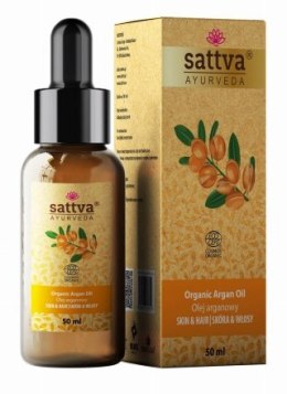 OLEJ DO CIAŁA I WŁOSÓW ARGANOWY ECO 50 ml - SATTVA (AYURVEDA) SATTVA (kosmetyki ajurwedyjskie, kadzidełka)