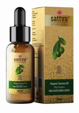 OLEJ DO CIAŁA I WŁOSÓW TAMANU ECO 50 ml - SATTVA (AYURVEDA) SATTVA (kosmetyki ajurwedyjskie, kadzidełka)