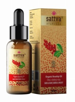 OLEJ DO CIAŁA I WŁOSÓW Z DZIKIEJ RÓŻY ECO 50 ml - SATTVA (AYURVEDA) SATTVA (kosmetyki ajurwedyjskie, kadzidełka)