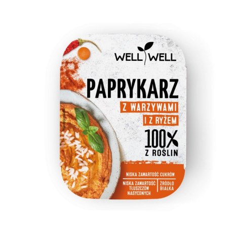 PAPRYKARZ ROŚLINNY Z WARZYWAMI I RYŻEM 115 g - WELL WELL WELL WELL (tofu, wędliny, pasty)