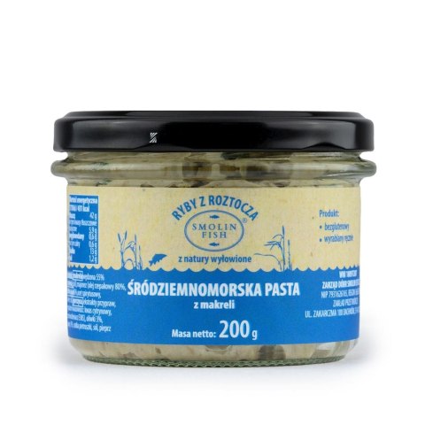 PASTA ŚRÓDZIEMNOMORSKA Z WĘDZONEJ MAKRELI 200 g - SMOLIN FISH (NA ZAMÓWIENIE) SMOLIN FISH (ryby świeże)