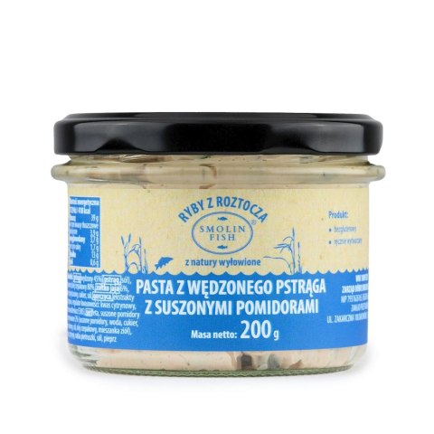 PASTA Z WĘDZONEGO PSTRĄGA Z SUSZONYMI POMIDORAMI 200 g - SMOLIN FISH (NA ZAMÓWIENIE) SMOLIN FISH (ryby świeże)