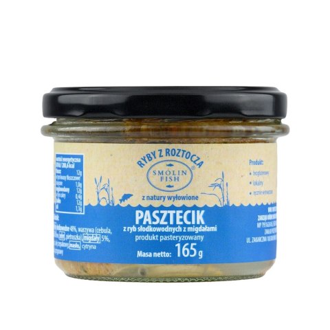 PASZTECIK Z RYB SŁODKOWODNYCH Z MIGDAŁAMI BEZGLUTENOWY 165 g - SMOLIN FISH SMOLIN FISH (z półki)