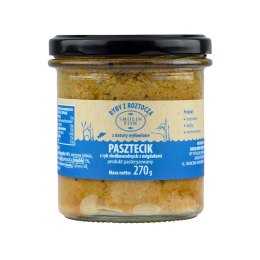 PASZTECIK Z RYB SŁODKOWODNYCH Z MIGDAŁAMI BEZGLUTENOWY 270 g - SMOLIN FISH SMOLIN FISH (z półki)