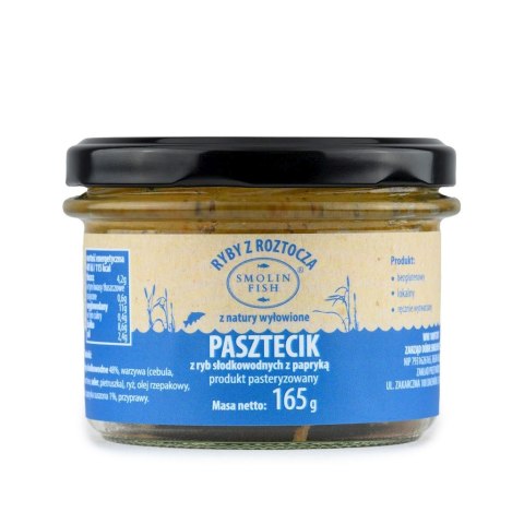 PASZTECIK Z RYB SŁODKOWODNYCH Z PAPRYKĄ BEZGLUTENOWY 165 g - SMOLIN FISH SMOLIN FISH (z półki)