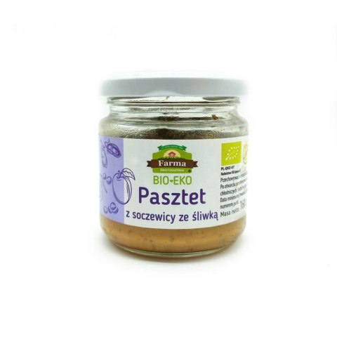 PASZTET Z SOCZEWICY ZE ŚLIWKĄ BEZGLUTENOWY BIO 160 g - FARMA ŚWIĘTOKRZYSKA FARMA ŚWIĘTOKRZYSKA (przetwory)