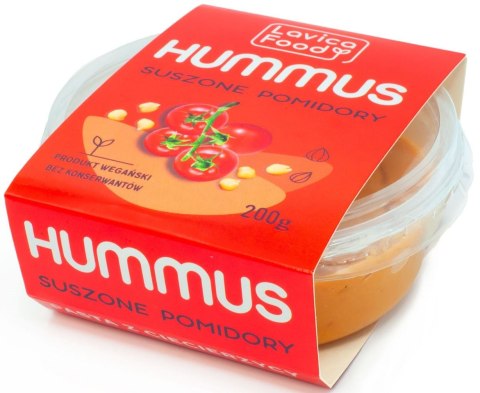 Przecena HUMMUS SUSZONE POMIDORY 200 g - LAVICA FOOD ZZZPRZECENA