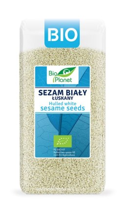 SEZAM BIAŁY ŁUSKANY BIO 200 g - BIO PLANET BIO PLANET - seria NIEBIESKA (ryże, kasze, ziarna)