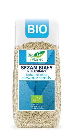 SEZAM BIAŁY NIEŁUSKANY BIO 200 g - BIO PLANET BIO PLANET - seria NIEBIESKA (ryże, kasze, ziarna)