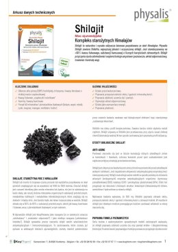 SHILAJIT 30 TABLETEK - PHYSALIS PHYSALIS (olejki eteryczne, suplementy)