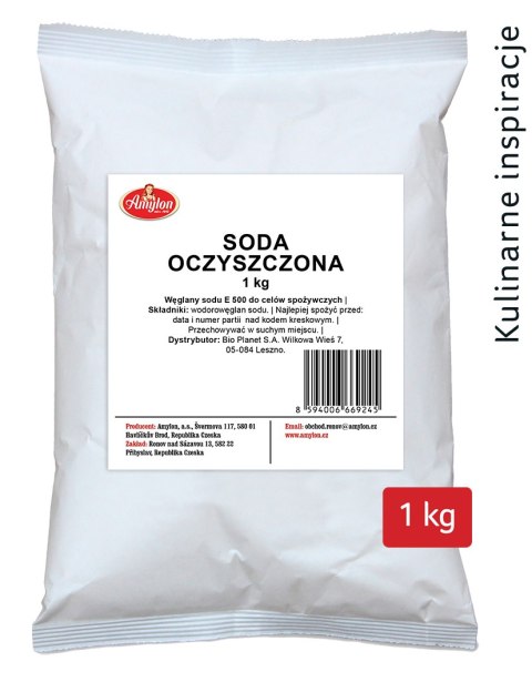 SODA OCZYSZCZONA 1 kg - AMYLON AMYLON (budynie, galaretki,kisiele,cukry, skrobie