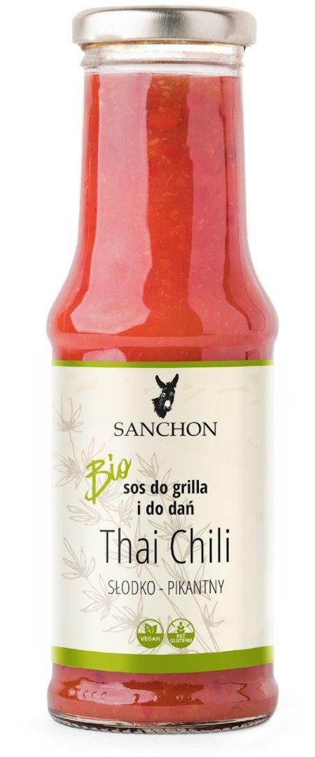 SOS WEGAŃSKI THAI CHILI BEZGLUTENOWY BIO 210 ml - SANCHON SANCHON (sosy, przyprawy w płynie)