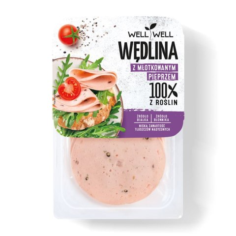 WĘDLINA ROŚLINNA Z PIEPRZEM 100 g - WELL WELL WELL WELL (tofu, wędliny, pasty)