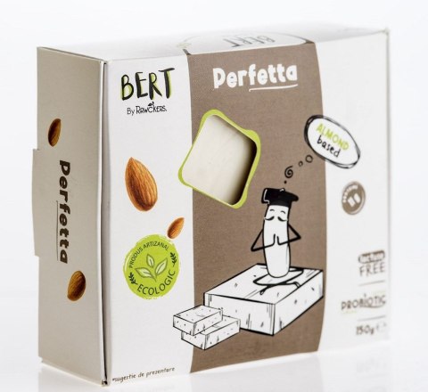WEGAŃSKA ALTERNATYWA SERA TYPU FETA Z MIGDAŁÓW I ORZECHÓW NERKOWCA BIO 150 g - BERT BERT (nabiał roślinny)