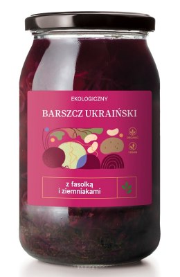 ZUPA BARSZCZ UKRAIŃSKI Z FASOLKĄ I ZIEMNIAKAMI BIO 900 ml - DELIKATNA DELIKATNA (kombucha, kimchi, zakwas)