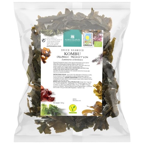 ALGI MORSKIE SUSZONE - KOMBU BIO 100 g - PORTO MUINOS PORTO MUINOS (algi morskie)