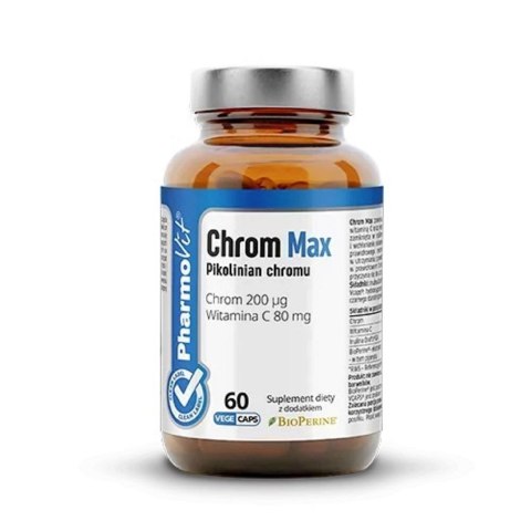 CHROM MAX BEZGLUTENOWY 60 KAPSUŁEK - PHARMOVIT (CLEAN LABEL) PHARMOVIT (suplementy diety)