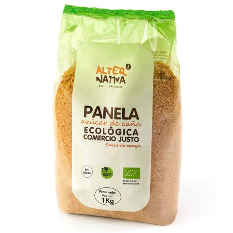 CUKIER TRZCINOWY PANELA BEZGLUTENOWY BIO 1 kg - ALTERNATIVA3 ALTERNATIVA3 (kawy, lizaki, cukier, kakao)