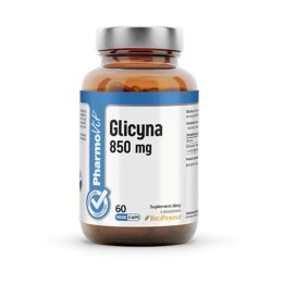GLICYNA (850 mg) BEZGLUTENOWA 60 KAPSUŁEK - PHARMOVIT (CLEAN LABEL) PHARMOVIT (suplementy diety)