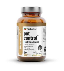 KAPSUŁKI NA KONTROLĘ POTLIWOŚCI (POT CONTROL) BEZGLUTENOWE 60 szt. - PHARMOVIT (HERBALLINE) PHARMOVIT (suplementy diety)