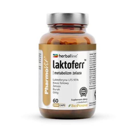 KAPSUŁKI NA METABOLIZM ŻELAZA (LAKTOFERR) BEZGLUTENOWE 60 szt. - PHARMOVIT (HERBALLINE) PHARMOVIT (suplementy diety)