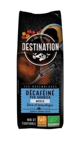 KAWA MIELONA BEZKOFEINOWA ARABICA 100 % FAIR FOR LIFE BIO 250 g - DESTINATION DESTINATION (kawy)
