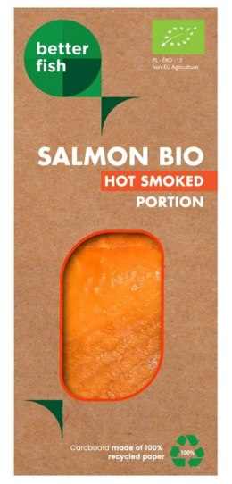 ŁOSOŚ ATLANTYCKI WĘDZONY NA GORĄCO PORCJA BIO 100 g (KOPERTA) - BETTER FISH BETTER FISH (ryby i owoce morza, w tym MROŻONKI)