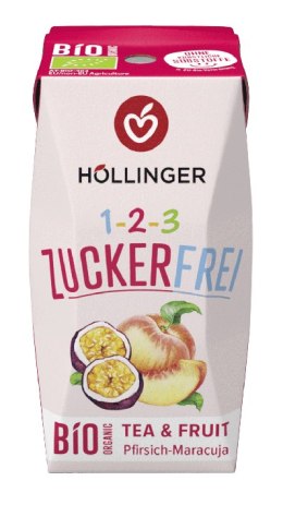 NAPÓJ O SMAKU BRZOSKWINIA - MARAKUJA BEZ CUKRU BIO 200 ml - HOLLINGER HOLLINGER (soki, nektary, napoje, syropy)