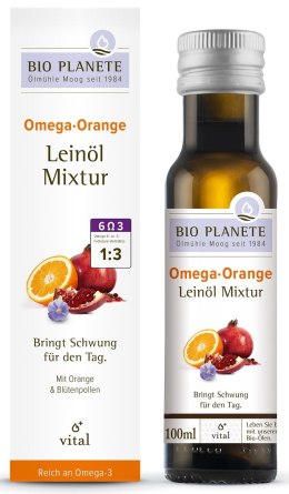 OMEGA ORANGE - MIESZANKA Z OLEJEM LNIANYM (PYŁEK KWIATOWY, POMARAŃCZA) BIO 100 ml - BIO PLANETE BIO PLANETE (oleje i oliwy)