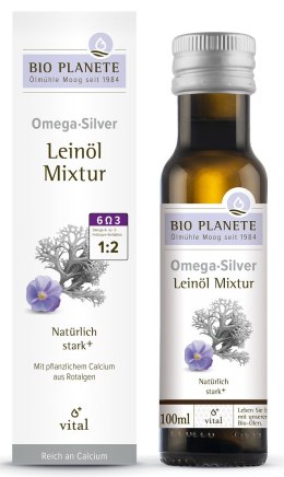 OMEGA SILVER - MIESZANKA Z OLEJEM LNIANYM (ALGI MORSKIE) BIO 100 ml - BIO PLANETE BIO PLANETE (oleje i oliwy)