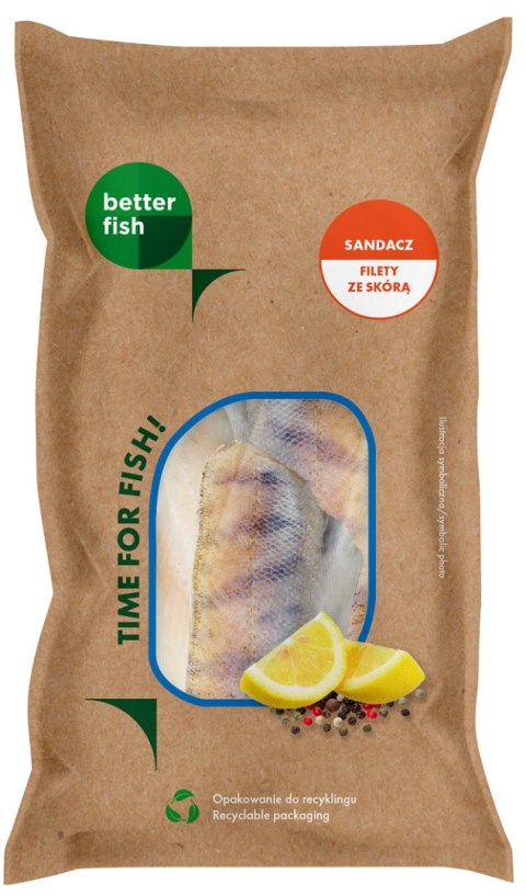 SANDACZ ZE SKÓRĄ MROŻONY 450 g - BETTER FISH BETTER FISH (ryby i owoce morza, w tym MROŻONKI)