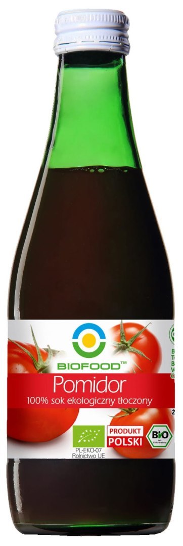 SOK POMIDOROWY NFC BEZGLUTENOWY BIO 300 ml - BIOFOOD BIOFOOD (soki, przetwory, octy, olej kokosowy)