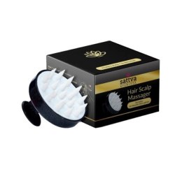 SZCZOTKA DO MASAŻU SKÓRY GŁOWY CZARNA - SATTVA (AYURVEDA) SATTVA (kosmetyki ajurwedyjskie, kadzidełka)