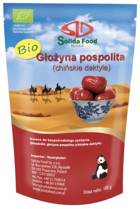 GŁOŻYNA POSPOLITA SUSZONA BIO 180 g - SOLIDA FOOD SOLIDA FOOD (tofu sojowe)