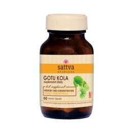 GOTU KOLA EKSTRAKT (450 mg) 60 KAPSUŁEK - SATTVA (FOODS) SATTVA (kosmetyki ajurwedyjskie, kadzidełka)