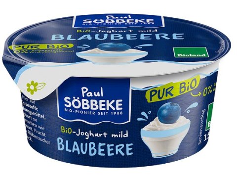 JOGURT KREMOWY JAGODOWY (3,8 % TŁUSZCZU W MLEKU) BIO 150 g - SOBBEKE SOBBEKE (nabiał z mleka krowiego)
