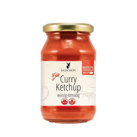KETCHUP CURRY BEZGLUTENOWY BIO 250 ml - SANCHON SANCHON (sosy, przyprawy w płynie)