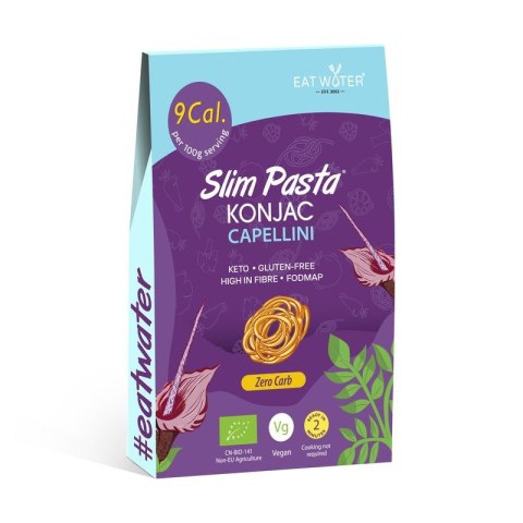 MAKARON (KONJAC) CAPELLINI BEZGLUTENOWY BIO 270 g (200 g) - SLIM (EAT WATER) SLIM (makarony z tapioki i konjac)