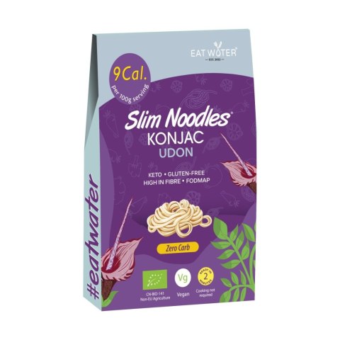 MAKARON (KONJAC) UDON BEZGLUTENOWY BIO 270 g (200 g) - SLIM (EAT WATER) SLIM (makarony z tapioki i konjac)